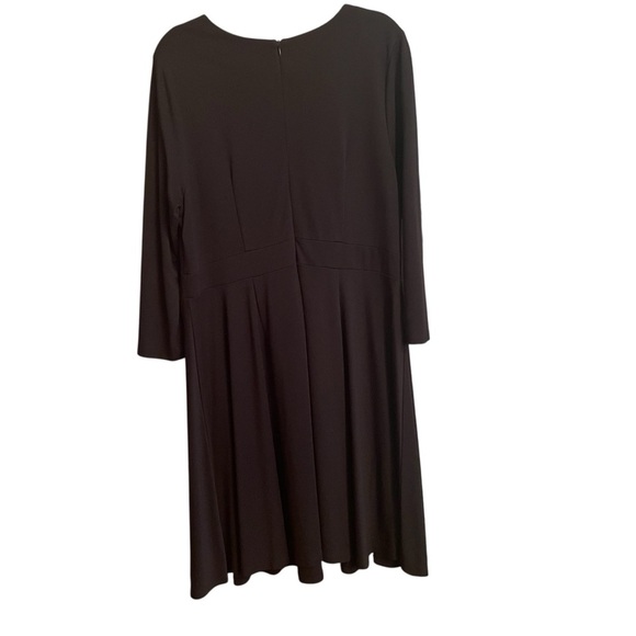 ELOQUII BLACK SHORT 3/4 SLEEVE WAIST DETAIL
KNEE LENGTH SHIFT DRESS PLUS SIZE 18 - Picture 1 of 10